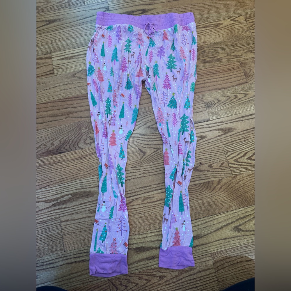 Little Sleepies Pink Trees women pajama pants